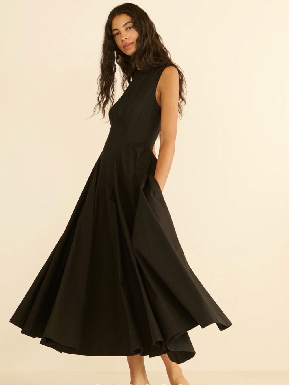 NWT Doen Black Riviere Dress - Picture 2 of 9